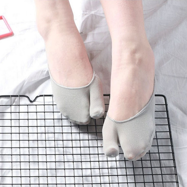 무지외반증 발변형 발가리기 페이크삭스 타비 족발 덧신 벗겨짐방지 실리콘