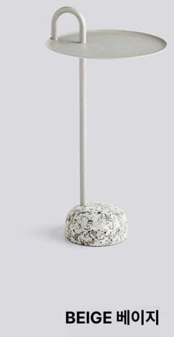 감성 보울러 티테이블 간이테이블 커피 뚱자맘, 베이지그레이