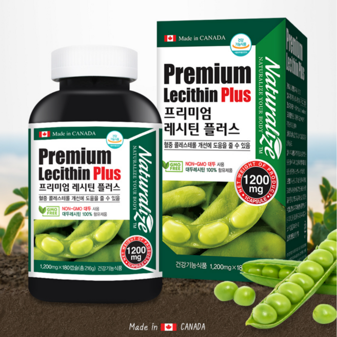 HDL LDL 콜레스테롤 바이오 레시틴 포스파티딜 콜린배송품질보증, 180정, 1개