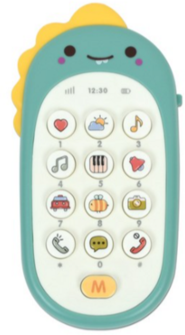 벨루키 멜로디 버튼식 휴대폰 아기전화기, ALL GREEN, 1개