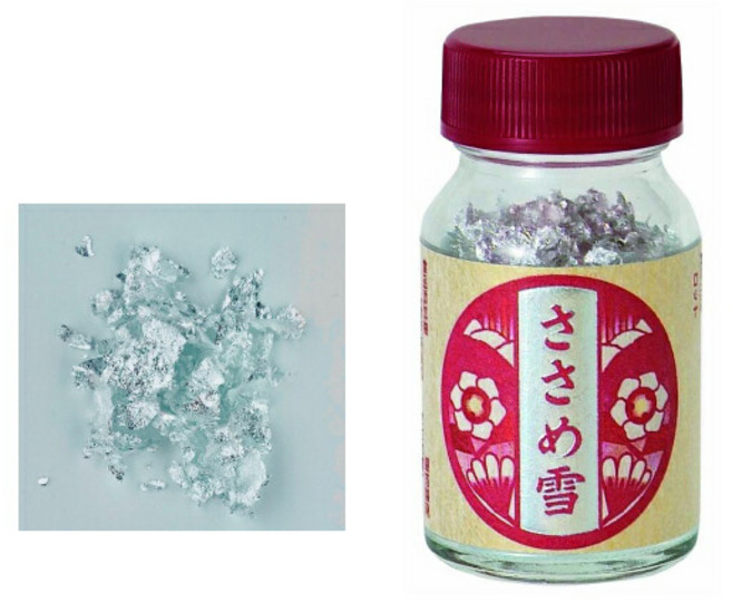식용 은박 츠키오카 사사메유키 0.3g 은가루, 1개, 300mg
