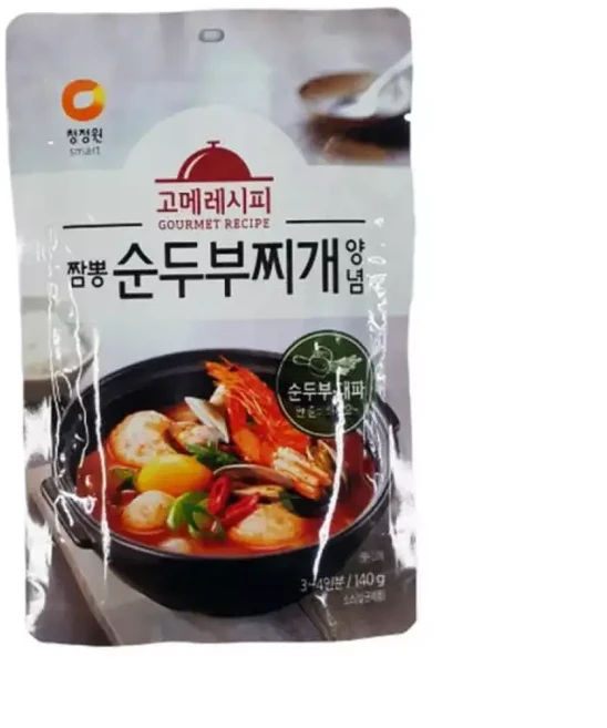 고메짬뽕순두부찌개양념140G/청정원-6개, 140g, 1개