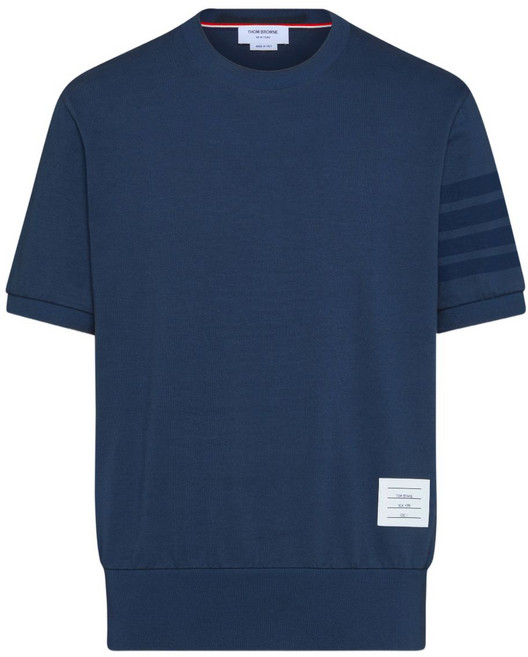 톰 브라운 4 바 크루 넥 티셔츠