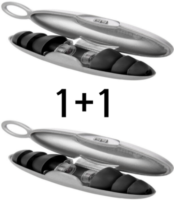 럭키픽 3중 소음차단 청력보호 실리콘 이어플러그 군인 군대 훈련소 사격 귀마개 1+1, 2세트, 블랙 4개