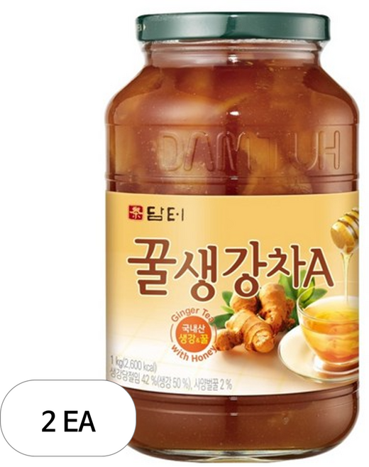 담터 꿀생강차A, 1개입, 2개, 1kg