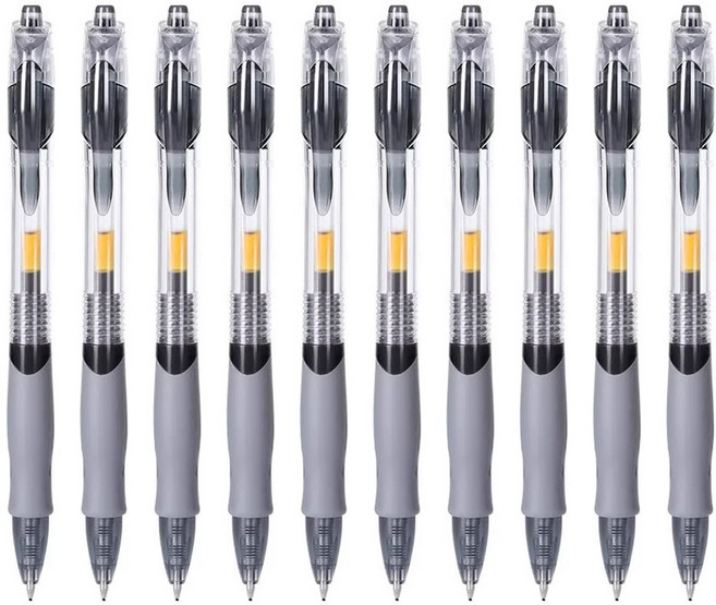 노크식 젤잉크펜 0.5mm, 10개, 검정