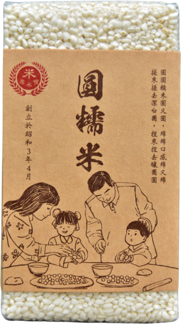 台灣嚴選 圓糯米, 600g, 1個