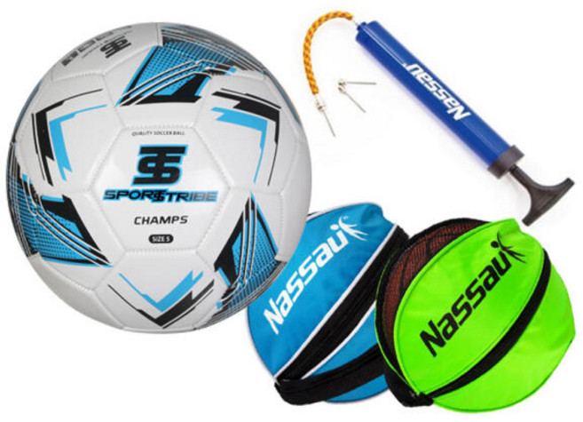 아트박스/아디다스 스포츠트라이브 챔프스 축구공+에어펌프+볼가방, 1개