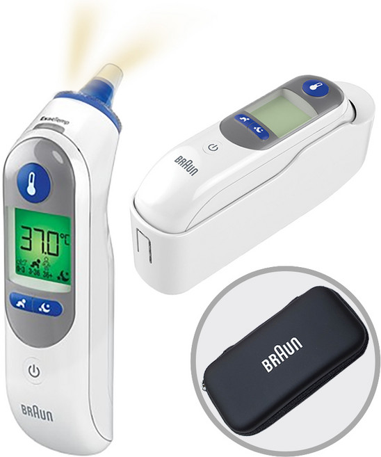 브라운체온계 IRT-6525K 1개+케이스 1개 (건전지+전용필터 기본제공), 1개