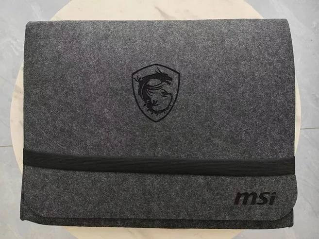 MSI 타이탄 18 Pro 2024 노트북 보호 슬리브 여행용 파우치 전원 어댑터 가방 새 펠트, 01 검정색, 1