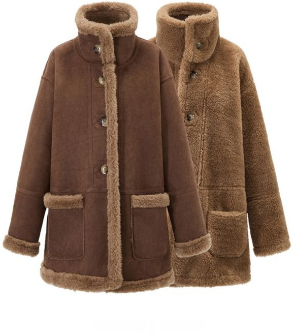 보니스팍스 리버시블 시어링 양털 무스탕 자켓 XP4JK017L0