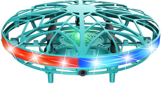 UFO 공중부양 스마트 빛나는 미니드론 완구 장난감[KC정품인증], 그린, 1개