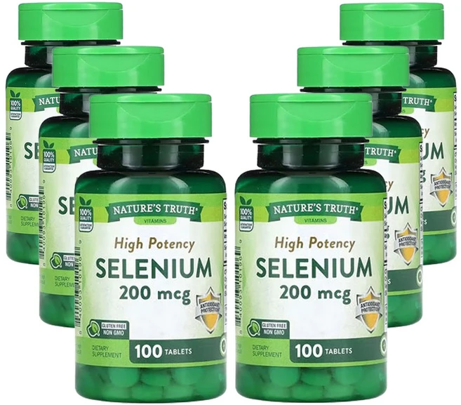 네이쳐스트루스 셀레늄 200mcg 100정, 6개 - 쿠팡
