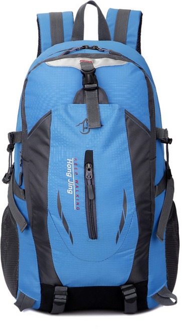 남녀공용 등산 배낭 방수 아웃도어 트레킹 백팩, 블루
