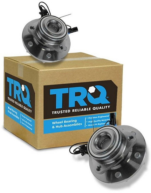 TRQ 프론트 드라이버 및 조수석 사이드 휠 베어링 및 허브 어셈블리 세트 2피스 2006-2010 허머 H3 2009-2010 H3T와 호환, BHA53745