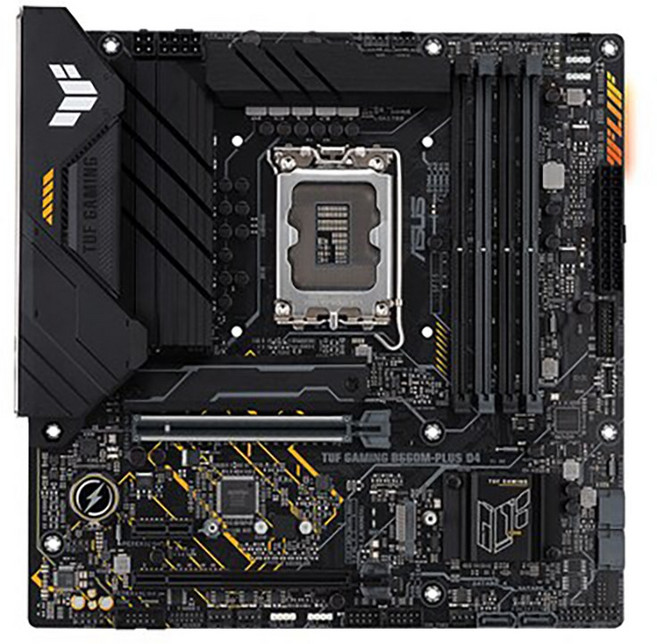 ASUS TUF GAMING B660M-PLUS D4 STCOM 에이수스 가성비 컴퓨터 PC 메인보드 인텔 12세대 CPU추천