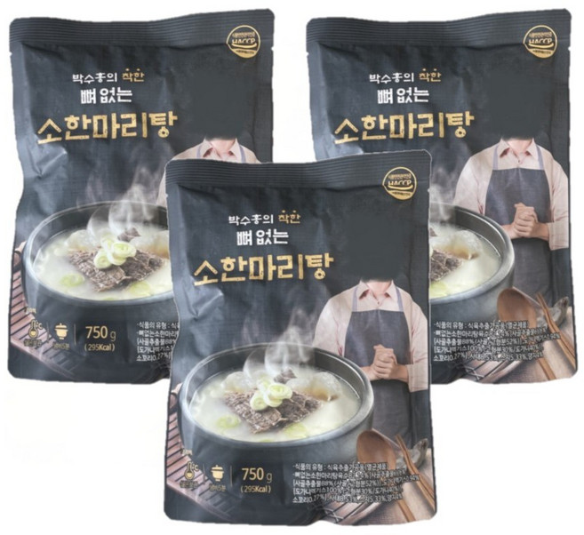 박수홍의 착한 뼈없는 소한마리탕, 750g, 3개