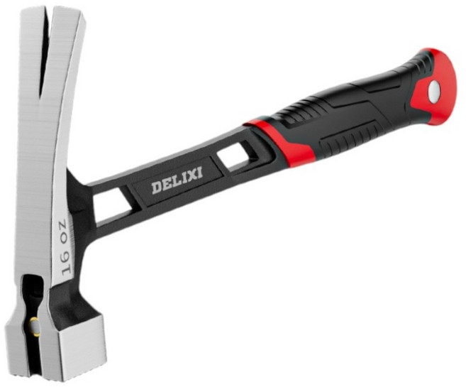DELIXI 고탄소강 일체형 빠루망치 장도리 못고정, 1개, CMK-511-16oz