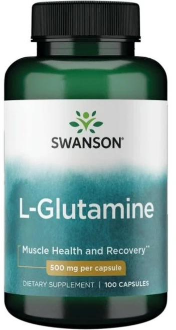 스완슨 Swanson Amino Acid L-Glutamine 500 Milligrams 100 Capsules, 1개, 100정 - 쿠팡