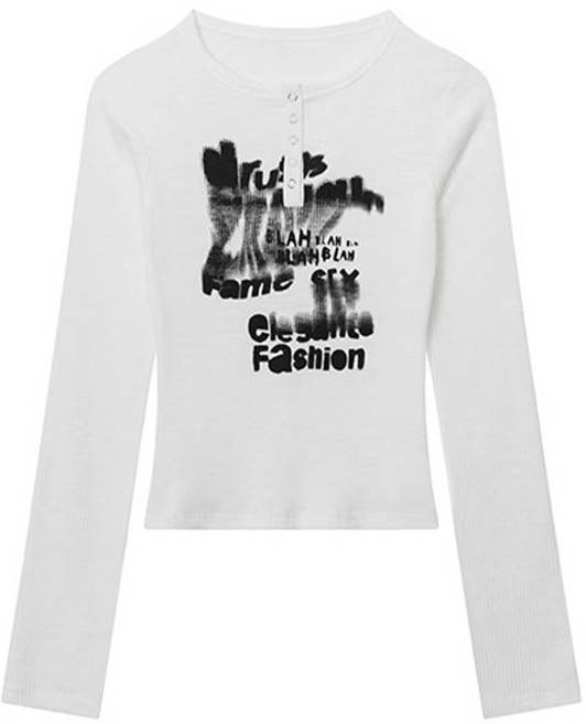 長袖t恤女 短版上衣 純欲 臺灣辣妹 短板上衣