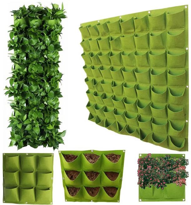 벽걸이화분 플랜테리어 행잉플랜트 가드닝 재배용 플랜트월 장식 수직 식물 포켓 조경 그린테리어 식물벽 수직정원 벽걸이 홈가드닝 가방 공기정화 월플랜트 벽인테리어 실내조경 화분, 1개