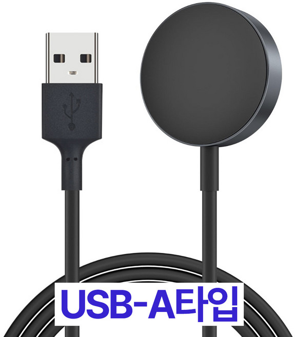 제롯 갤럭시워치 호환 무선 충전기 USB타입, 블랙 갤럭시워치, 1개