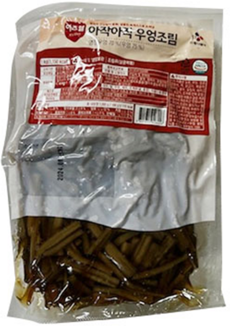 이츠웰 아작아작 우엉조림, 2개, 1kg