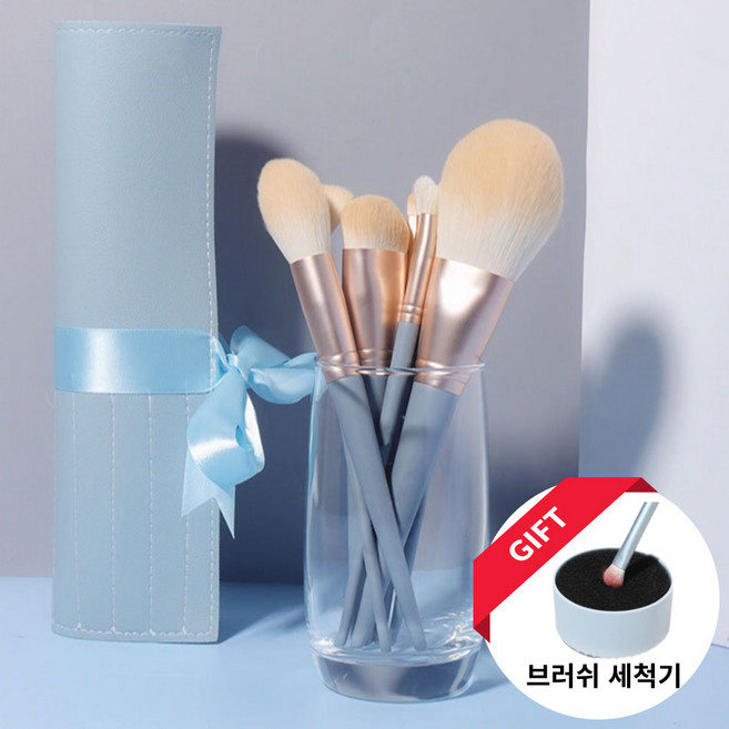 SpeedMong 밀착 화장 쉐딩 블러셔 메이크업 브러쉬 10종 파우치 세트 +사은품, 1개