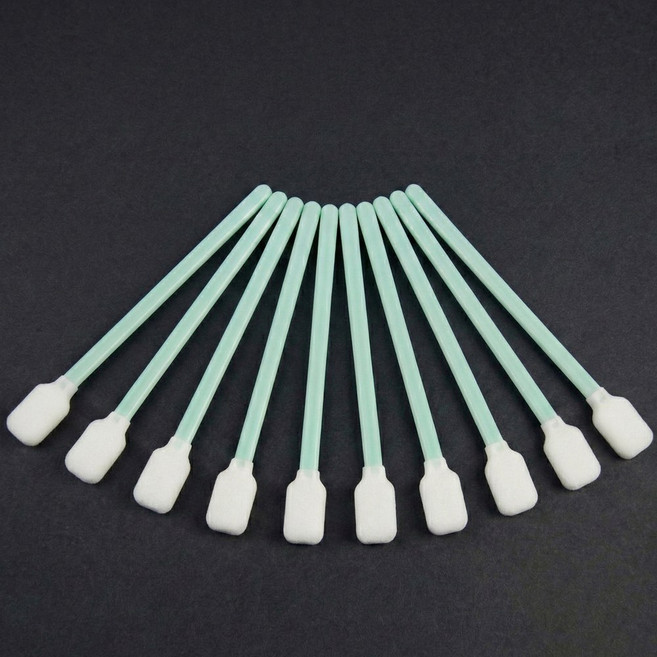납작 세척 먼지없는 면봉 틈새 플라스틱 컴퓨터 렌즈 프린터 헤드 청소 무진 100개, 1세트, 혼합색상