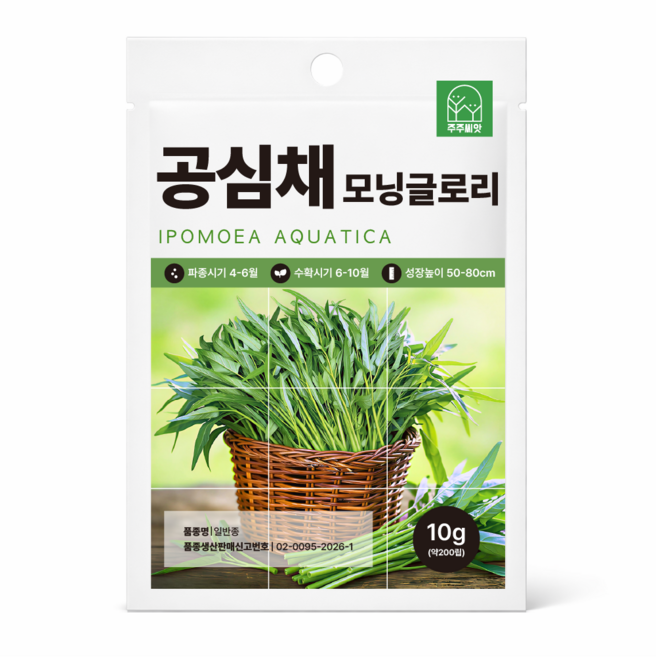 [주주씨앗] 공심채 씨앗 10g 모닝글로리 동남아 이색채소 종자 씨 씨앗몰, 1개