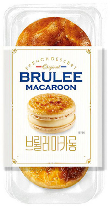 브륄레 마카롱, 50g, 4개