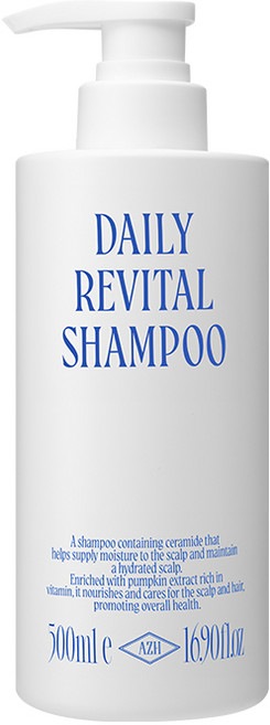 AZH 데일리 리바이탈 샴푸, 1개, 500ml