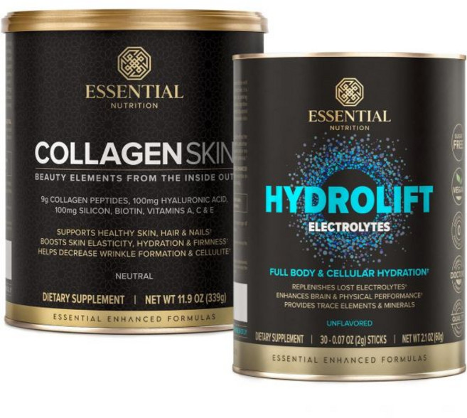 Collagen Skin + Hydrolift Bundle – Hydrolyzed Bioactive Collagen Peptides with Hyaluronic Acid Bi, Collagen Skin + Hydrolift Bund