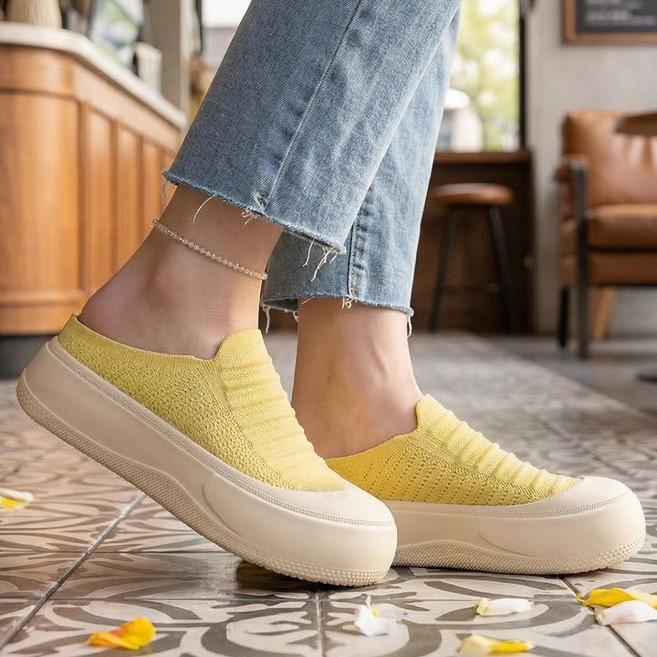 스토리원 여성 링클어퍼 뮬 슬리퍼 스니커즈 SH-WSOZ06