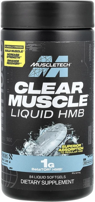 MuscleTech Clear Muscle HMB 유리산 액상 소프트젤 84정, 2개 - 쿠팡