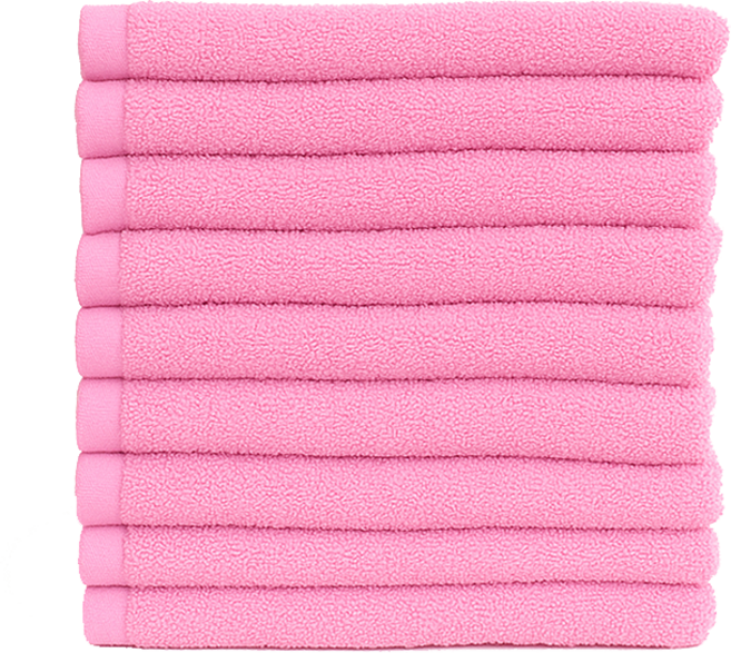 타올킹 업소용 55g 미용수건 10장 얇은 타월 헬스장 풋 마사지 피부관리실 수건 마사지샵, 분홍