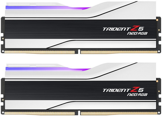 G.SKILL DDR5 6000 CL30 TRIDENT Z5 NEO RGB 화이트 패키지 32GB(16Gx2), 1세트