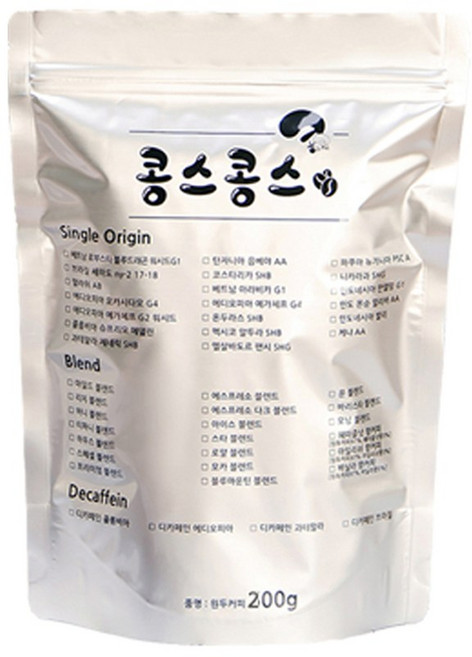 콩스콩스 원두커피 베트남 로부스타 블루드래곤 워시드 G1, (분쇄) 핸드드립(커피메이커), 200g, 1개