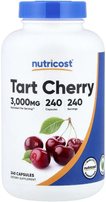 몸관리하세요 겨울입니다 Nutricost 타트체리 캡슐 240정(캡슐 1정당 300mg) 특별관리진행, Nutricost타트체리캡슐240정캡슐1정당300mg, 1개 - 쿠팡