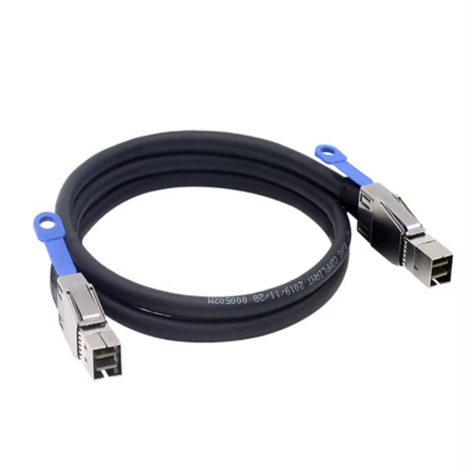 Mini sas SFF8644對8644帶晶片SFF-8644轉8644伺服器疊加線, 1個, 2m