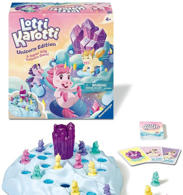 Ravensburger Lotti Karotti Unicorn – 만 4세 이상 아동용 가족 보드 게임 - 레인보우 힐 정상으로 경주하세요 배우기 쉬움 놀라운 트위스트와 기발한, Ravensburger Lotti Karotti Uni