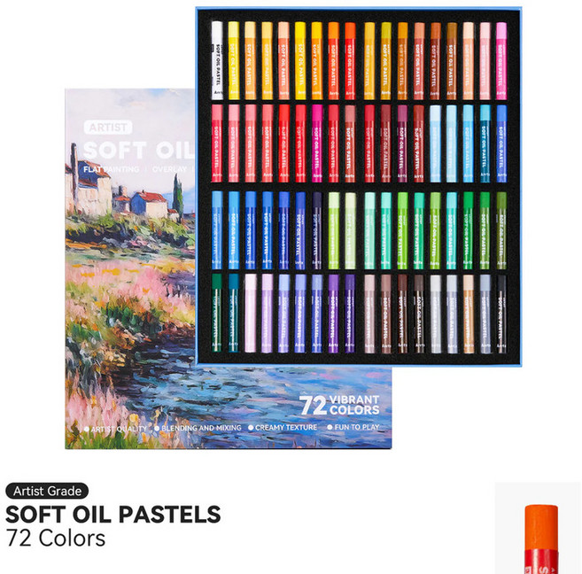 아트엑스 오일파스텔 72, 72색, 1세트
