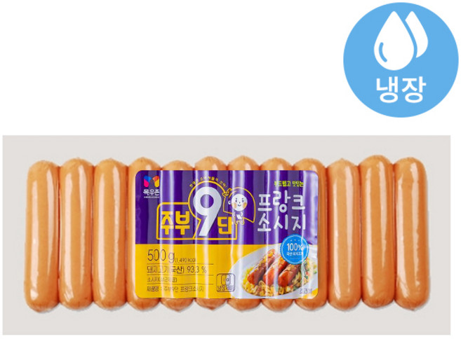 목우촌 주부9단 프랑크소시지, 500g, 15개