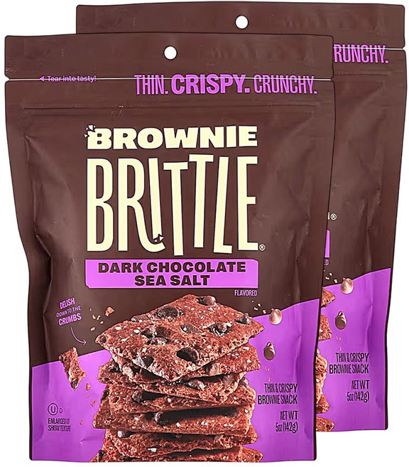 쉐일라지스 브라우니 브리틀 다크초콜릿 소금 142g 2팩, 2개