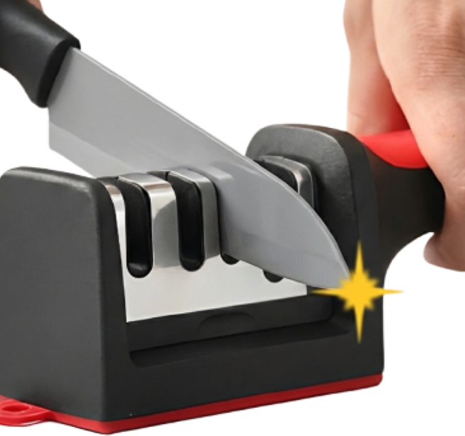 쿠리어리 다써본 결과 결국 가성비 주방용 멀티 칼갈이 가위갈이, 레드, 1개