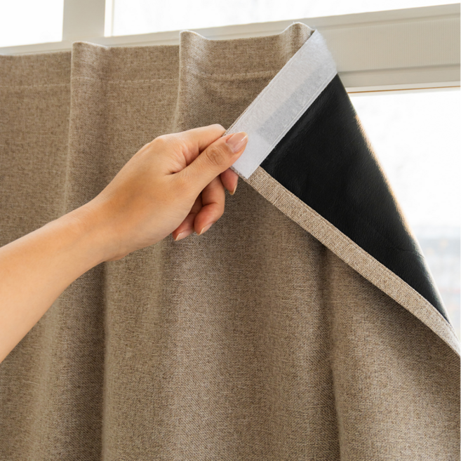 머스트킵 고밀도 99.9% 빛차단 붙이는 암막커튼