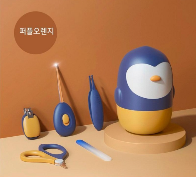 유아용 넘버원즈 케어 손톱깍이 5종 세트, 퍼플오렌지, 1세트