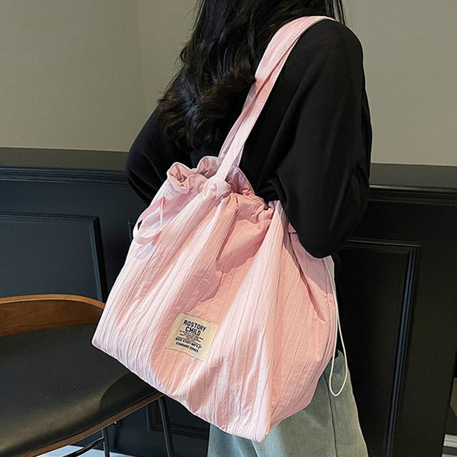 보니타콜렉티드 나일론 스트링 포인트 빅사이즈 숄더백나일론 에코백 기저귀가방