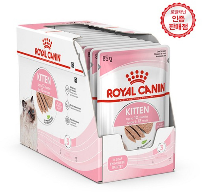 고양이파우치 키튼 로프 85G 12개/면역기능 강화, 없음