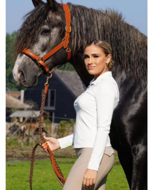 승마복 승마자켓 승마부츠 말부츠 여성용 승마 셔츠 부드러운 긴 소매 상의 라이더 쇼 베이스레이어 티셔츠 의류 착용 패션, 24) White - XL, 1개